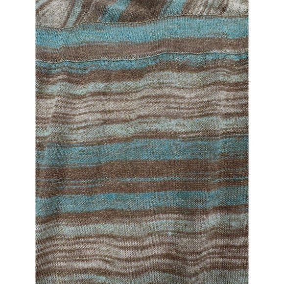 Tommy Bahama Dress Womens XL Coffee Linen Blend Gold Metallic Maxi Ladies NEW - Picture 8 of 13